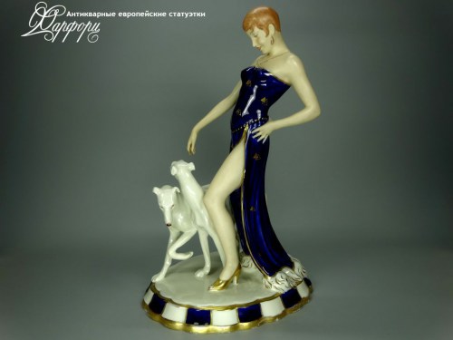 Купить фарфоровые статуэтки Royal Dux, Прогулка, Чехословакия